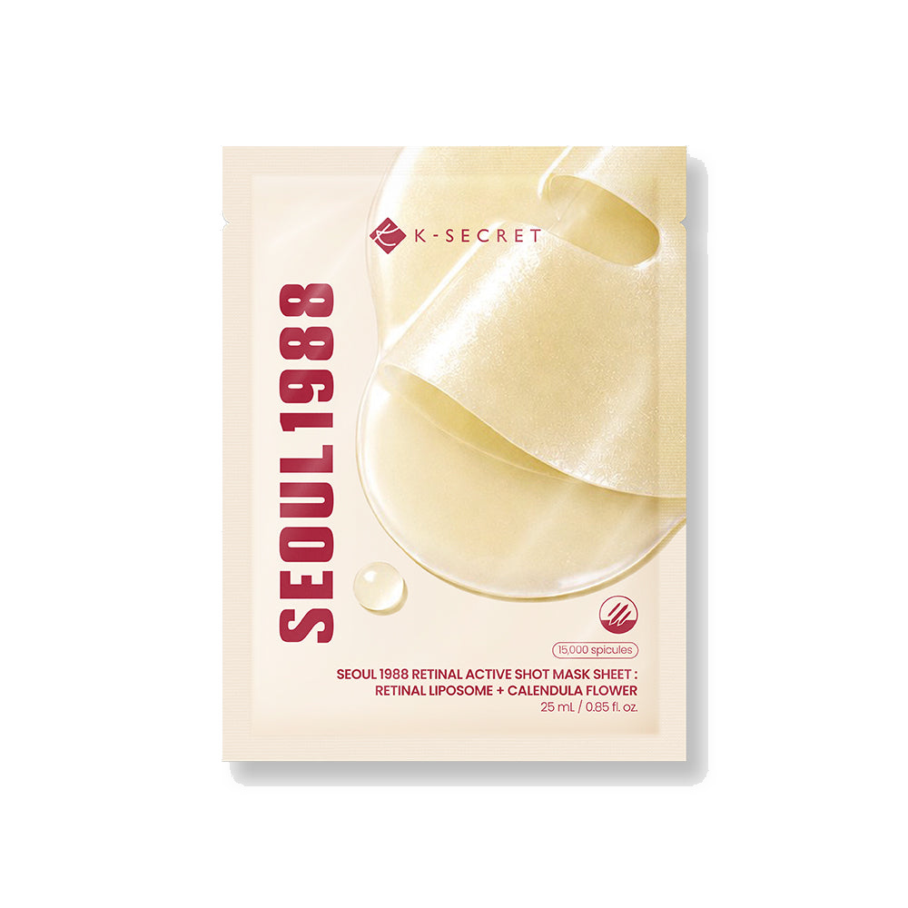 SEOUL 1988 RETINAL ACTIVE SHOT MASK SHEET : RETINAL LIPOSOME + CALENDULA FLOWER